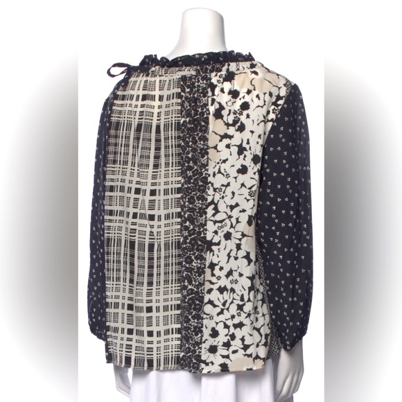 Weekend Max Mara Printed Silk Top - Size 4 - Picture 3 of 3